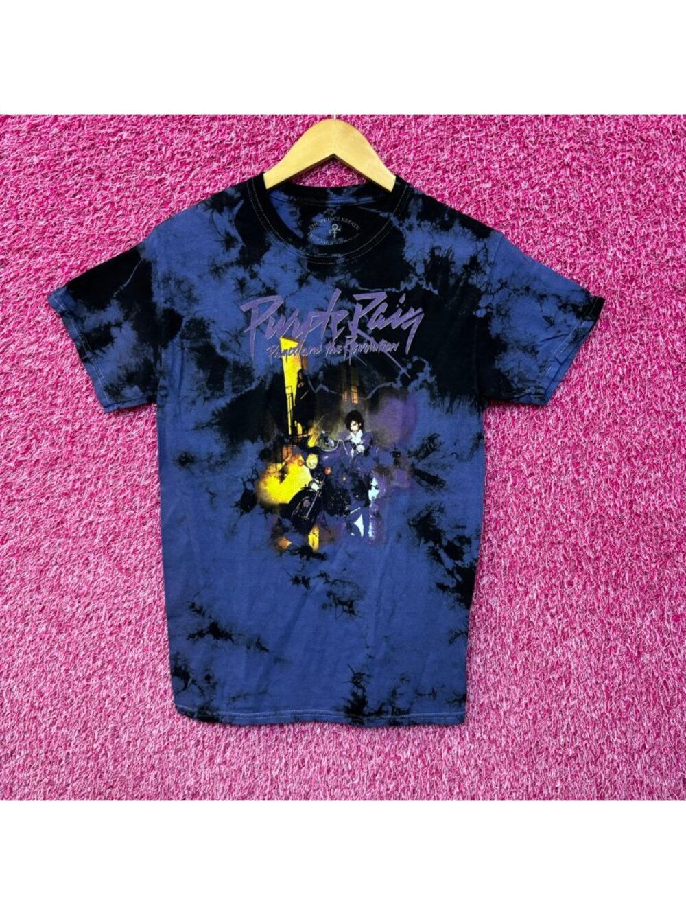 Prince and the Revolution Purple Rain Soul Rock Tie Dye S